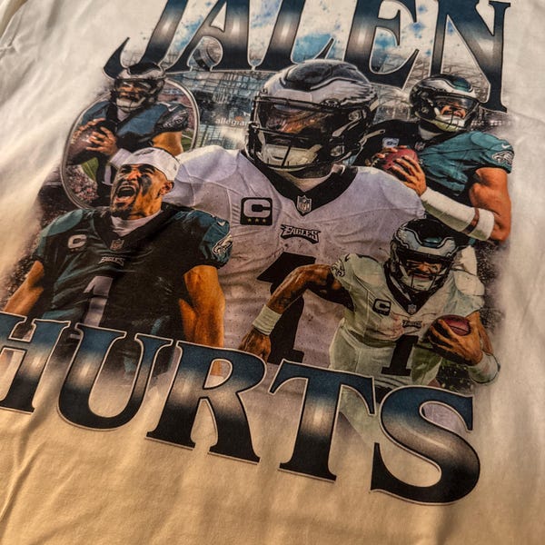 Vintage Jalen Hurts Philadelphia Football T-shirt/Sweatshirt photo review